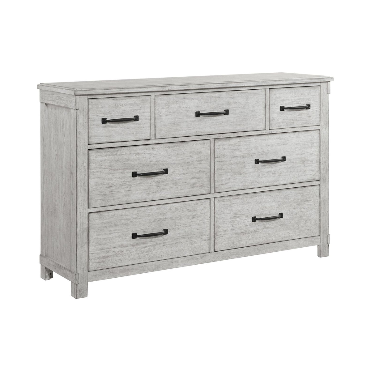 Scott White 4-Piece Queen Platform Storage Bedroom Set with 2 Nightstands & Dresser - Ornate Home