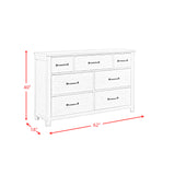 Scott White 4-Piece Queen Platform Storage Bedroom Set with 2 Nightstands & Dresser - Ornate Home