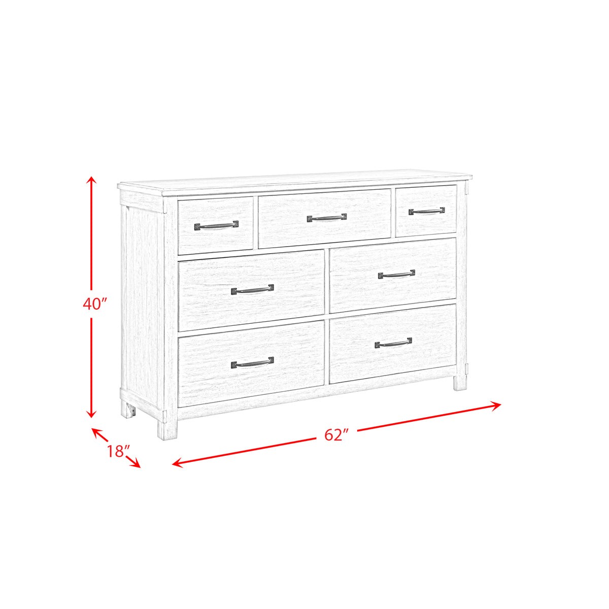 Scott White 4-Piece Queen Platform Storage Bedroom Set with 2 Nightstands & Dresser - Ornate Home