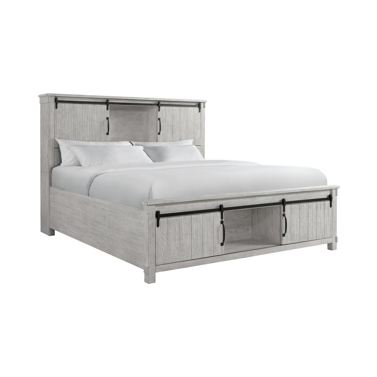 Scott White 5-Piece King Platform Storage Bedroom Set - Ornate Home