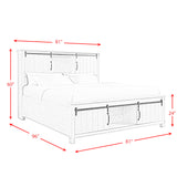 Scott White 5-Piece King Platform Storage Bedroom Set - Ornate Home