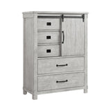Scott White 5-Piece Queen Platform Storage Bedroom Set - Ornate Home