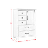 Scott White 5-Piece Queen Platform Storage Bedroom Set - Ornate Home