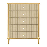 Scotts Square Light Champagne 5-Drawer Chest - Ornate Home