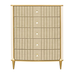 Scotts Square Light Champagne 5-Drawer Chest - Ornate Home