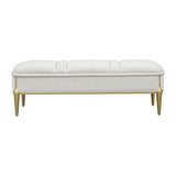 Scotts Square Light Champagne Accent Bench