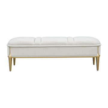 Scotts Square Light Champagne Accent Bench - Ornate Home