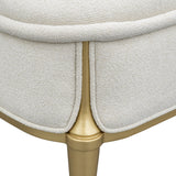 Scotts Square Light Champagne Accent Bench