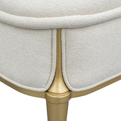 Scotts Square Light Champagne Accent Bench - Ornate Home