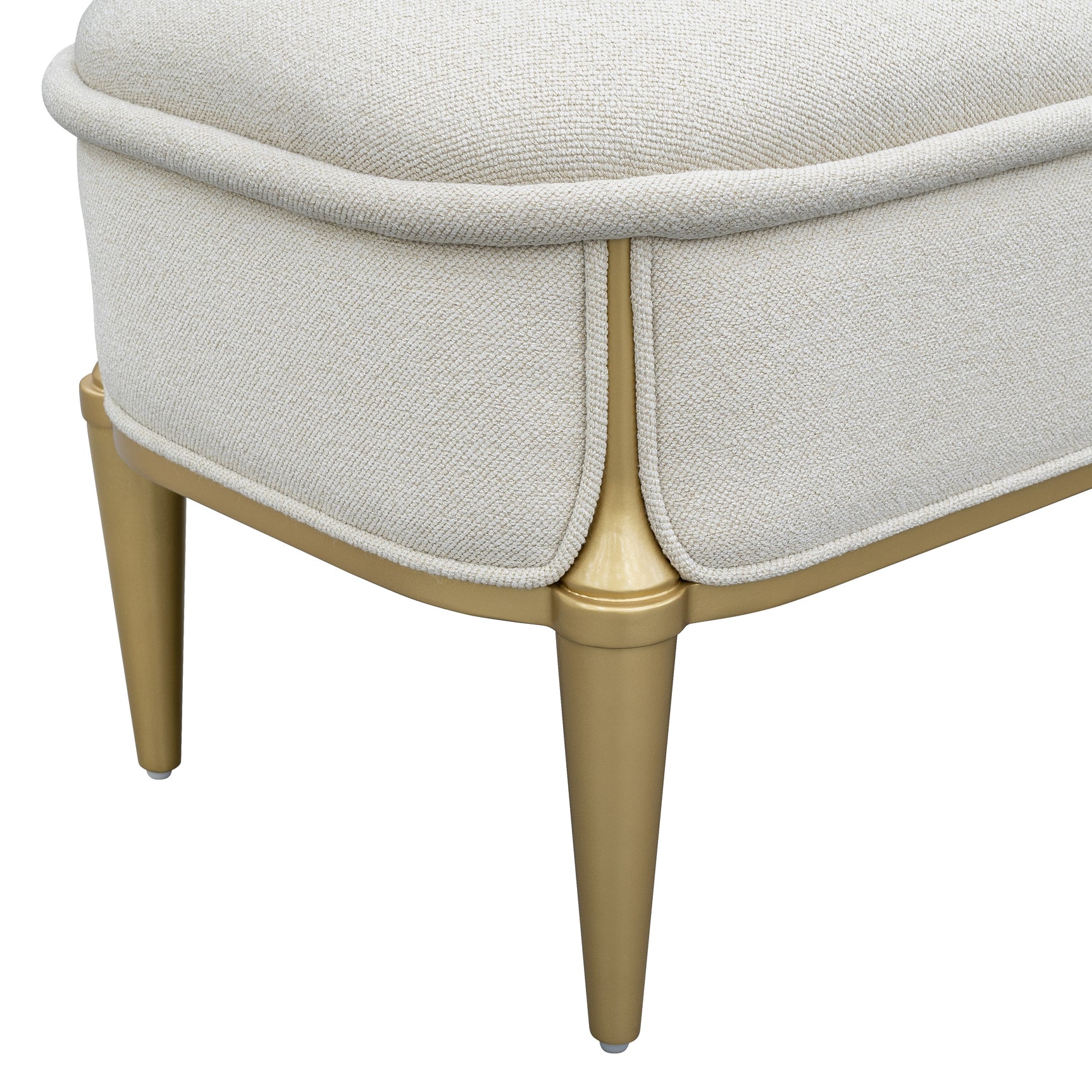 Scotts Square Light Champagne Accent Bench