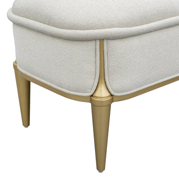 Scotts Square Light Champagne Accent Bench - Ornate Home