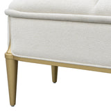 Scotts Square Light Champagne Accent Bench