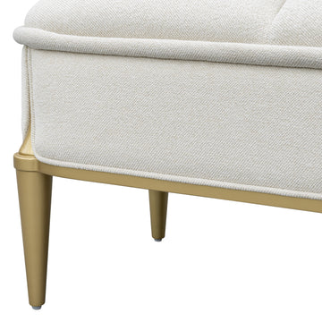 Scotts Square Light Champagne Accent Bench - Ornate Home