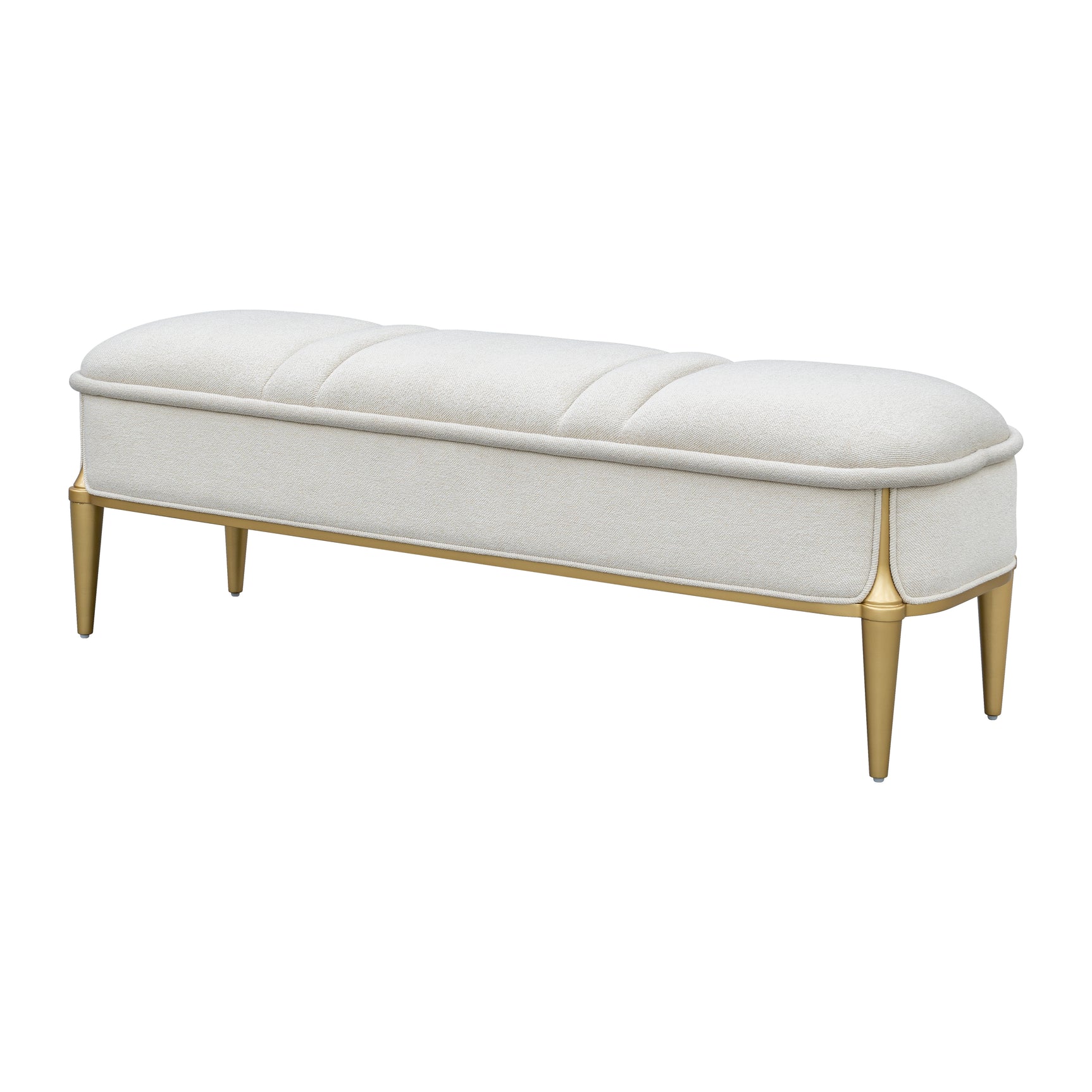 Scotts Square Light Champagne Accent Bench