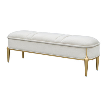 Scotts Square Light Champagne Accent Bench - Ornate Home