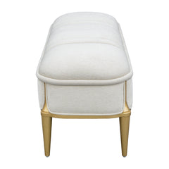 Scotts Square Light Champagne Accent Bench - Ornate Home