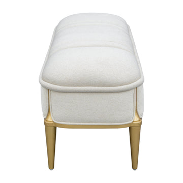Scotts Square Light Champagne Accent Bench - Ornate Home