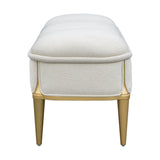 Scotts Square Light Champagne Accent Bench
