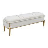 Scotts Square Light Champagne Accent Bench