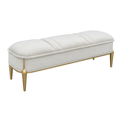 Scotts Square Light Champagne Accent Bench - Ornate Home