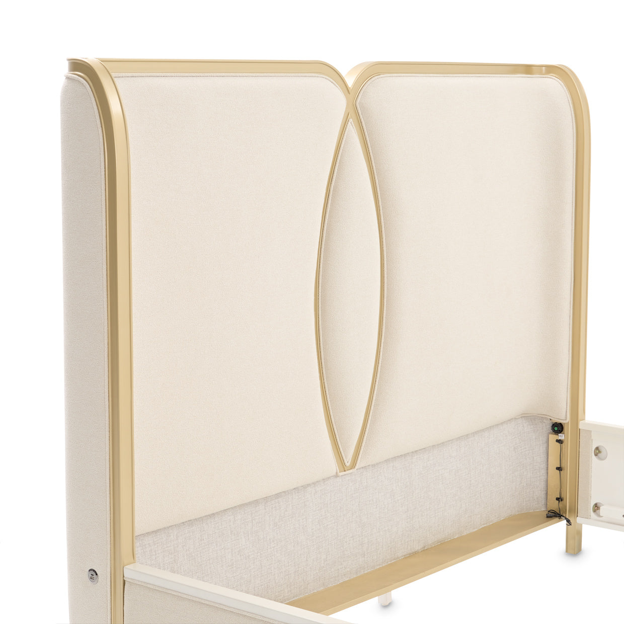 Scotts Square Light Champagne/Cornsilk Bed - Ornate Home