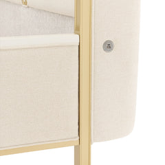Scotts Square Light Champagne/Cornsilk Bed - Ornate Home