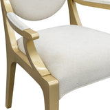 Scotts Square Light Champagne/Cornsilk Dining Arm Chair - Ornate Home