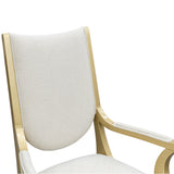 Scotts Square Light Champagne/Cornsilk Dining Arm Chair - Ornate Home