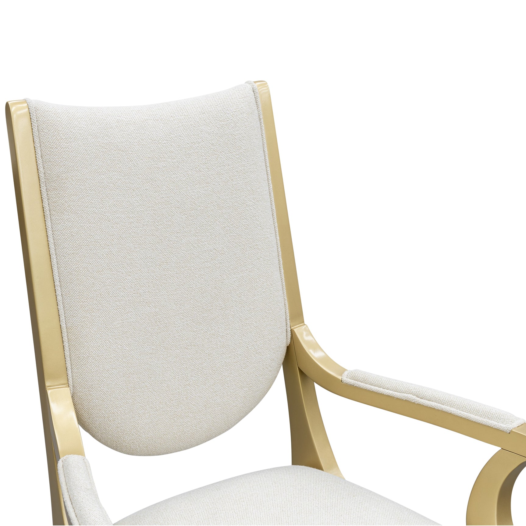 Scotts Square Light Champagne/Cornsilk Dining Arm Chair - Ornate Home