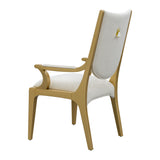 Scotts Square Light Champagne/Cornsilk Dining Arm Chair - Ornate Home