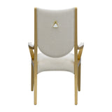 Scotts Square Light Champagne/Cornsilk Dining Arm Chair - Ornate Home