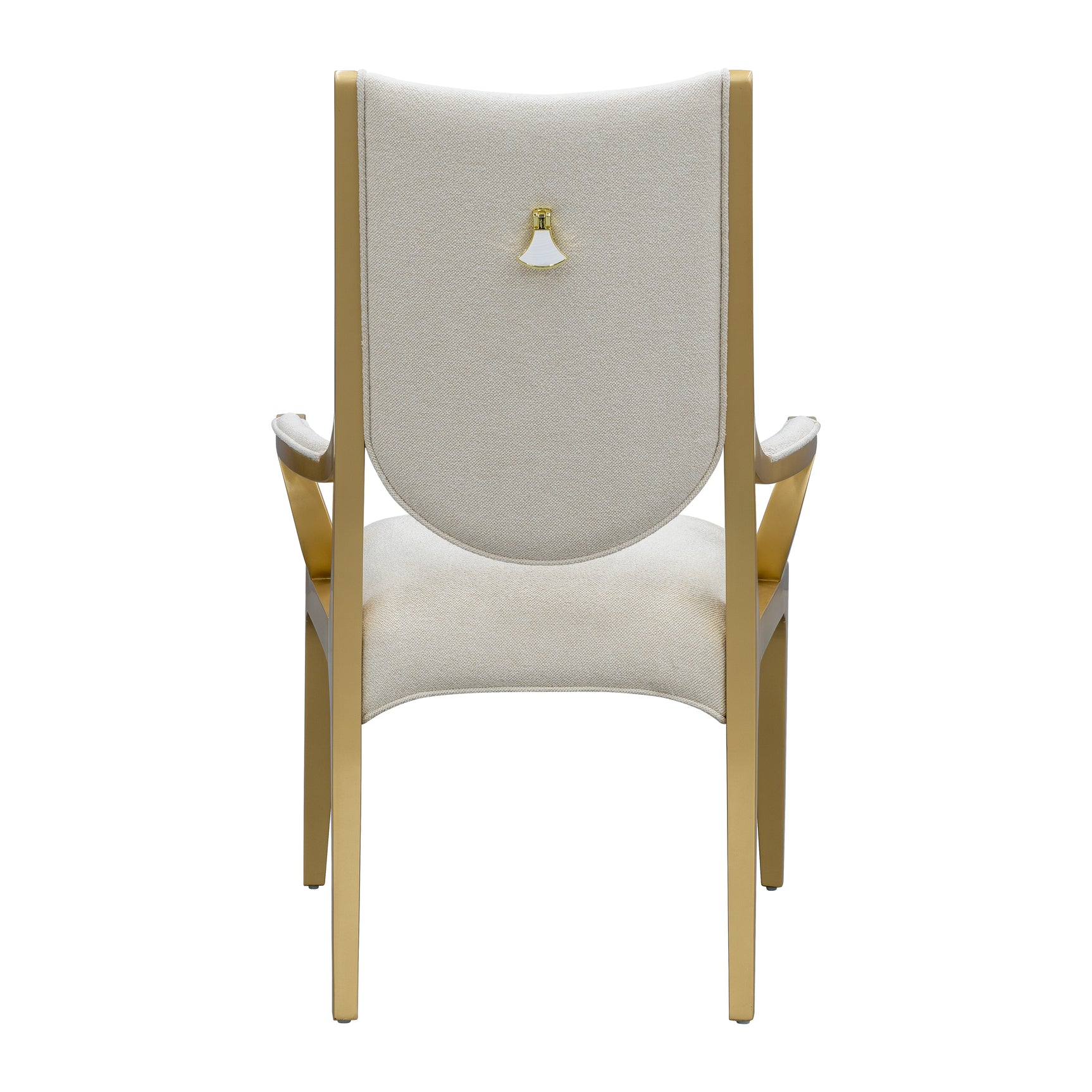 Scotts Square Light Champagne/Cornsilk Dining Arm Chair - Ornate Home