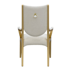 Scotts Square Light Champagne/Cornsilk Dining Arm Chair - Ornate Home
