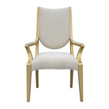 Scotts Square Light Champagne/Cornsilk Dining Arm Chair - Ornate Home