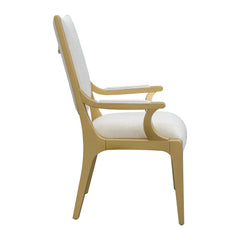 Scotts Square Light Champagne/Cornsilk Dining Arm Chair - Ornate Home