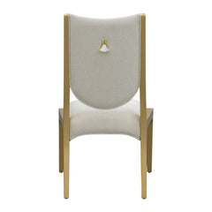 Scotts Square Light Champagne/Cornsilk Dining Side Chair (Set of 2) - Ornate Home