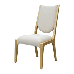 Scotts Square Light Champagne/Cornsilk Dining Side Chair (Set of 2) - Ornate Home