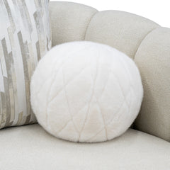 Scotts Square Light Champagne/Cornsilk Loveseat - Ornate Home