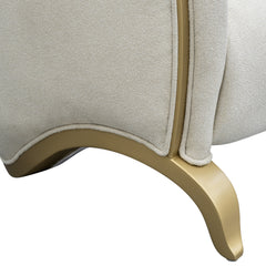 Scotts Square Light Champagne/Cornsilk Loveseat - Ornate Home