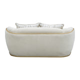 Scotts Square Light Champagne/Cornsilk Loveseat