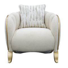 Scotts Square Light Champagne/Cornsilk Matching Chair - Ornate Home