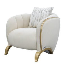 Scotts Square Light Champagne/Cornsilk Matching Chair - Ornate Home