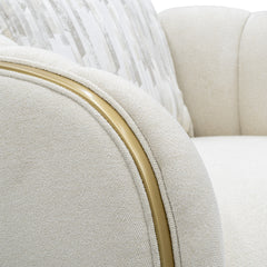 Scotts Square Light Champagne/Cornsilk Matching Chair - Ornate Home