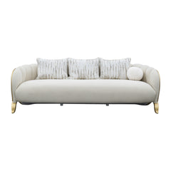 Scotts Square Light Champagne/Cornsilk Sofa - Ornate Home