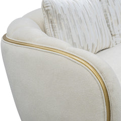 Scotts Square Light Champagne/Cornsilk Sofa - Ornate Home