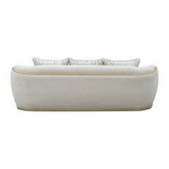Scotts Square Light Champagne/Cornsilk Sofa - Ornate Home