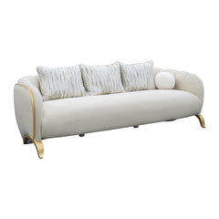 Scotts Square Light Champagne/Cornsilk Sofa - Ornate Home