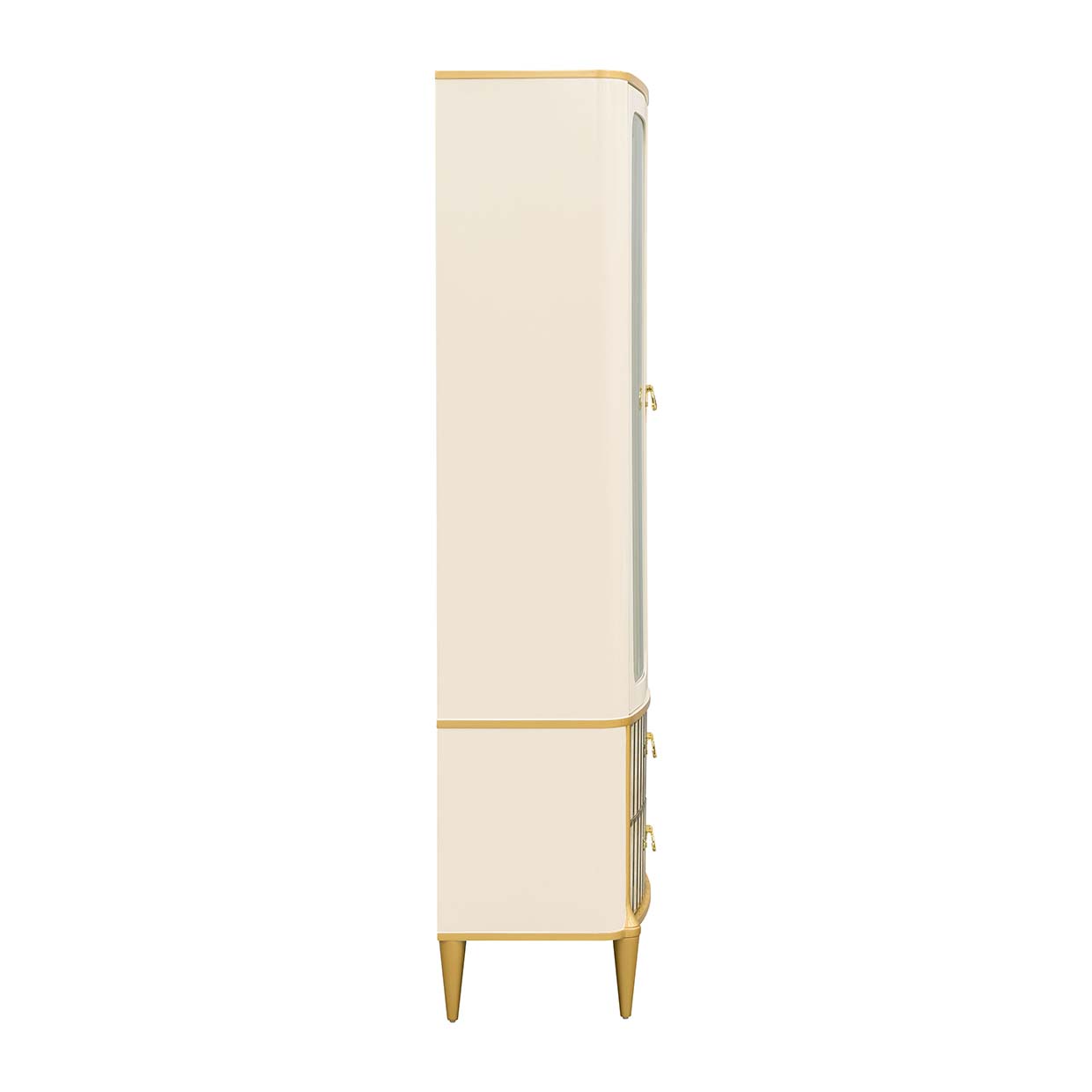 Scotts Square Light Champagne Display Cabinet - Ornate Home
