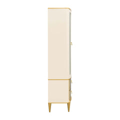 Scotts Square Light Champagne Display Cabinet - Ornate Home