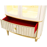 Scotts Square Light Champagne Display Cabinet - Ornate Home